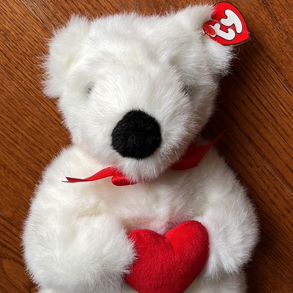 Ty Romeo Bear  14 inch plush white - Picture 3 of 7
